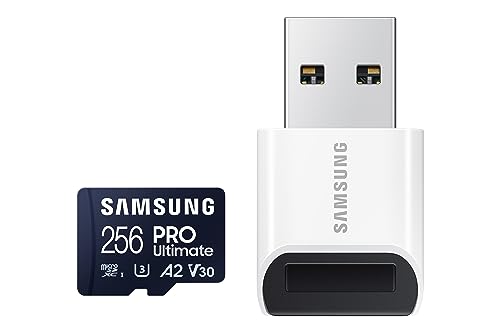 Samsung PRO Ultimate microSD-Karte + USB-Kartenleser, 256... - High-Tech & Électronique Amazon Allemagne à 34.99€