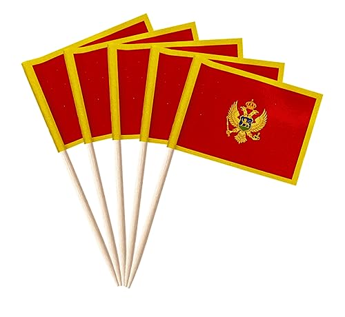 stidsds 100 Stück Montenegro-Flagge, Montenegro-Zahnstocher... - Maison & Cuisine Amazon Allemagne à 3.46€