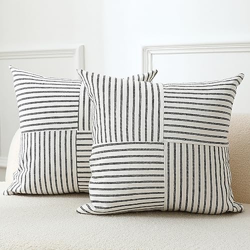 MYCDXE Throw Pillow Covers 20 x 20 Inch Farmhouse Pillow... - Maison & Cuisine Amazon Royaume-Uni à 3.84€