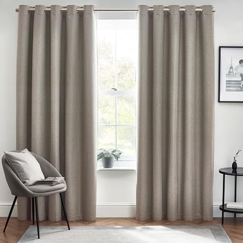 furn. Dawn Textured Blackout Eyelet Curtains – Thermal... - Home & Kitchen Amazon UK à 28.00€