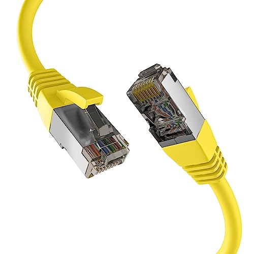 EFB-Elektronik Cat8.1 RJ45 Patch Cable S/FTP PIMF Yellow 5 m - High-Tech & Électronique Amazon Royaume-Uni à 10.26€