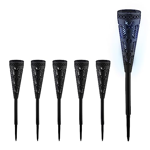 Relaxdays Solarlampe 6er Set, Fackel-Design... - Home & Kitchen Amazon Germany à 12.87€