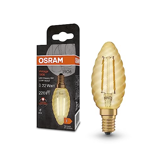 OSRAM Lámpara LED Vintage 1906 Classic BW FIL, E14, vela... - High-Tech & Électronique Amazon Espagne à 2.99€