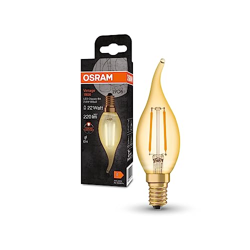 OSRAM Lámpara LED Vintage 1906 Classic BA FIL, E14, vela de... - High-Tech & Électronique Amazon Espagne à 3.99€