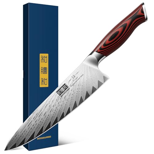 HOSHANHO 8 Zoll Damast-Kochmesser, professionelles... - Maison & Cuisine Amazon Allemagne à 29.40€