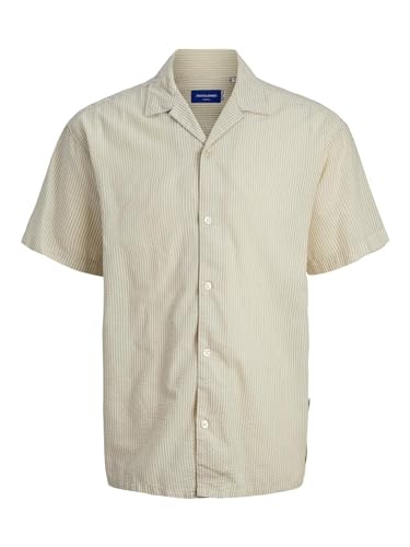 JACK & JONES JOREASTER Palma Seersucker Camiseta SS, Fields... - Bon plan à 13.25€