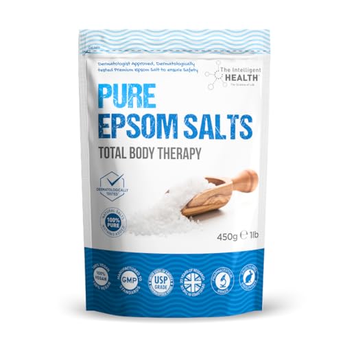 Pure Epsom Salts | Magnesium Sulphate Bath Salt (450g Pack) - Beauté & Parfums Amazon France à 9.81€