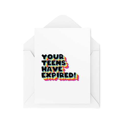 Funny Milestone Birthday Cards - Your Teens Have Expired... - Auto & Motorcycle Amazon UK à 1.96€