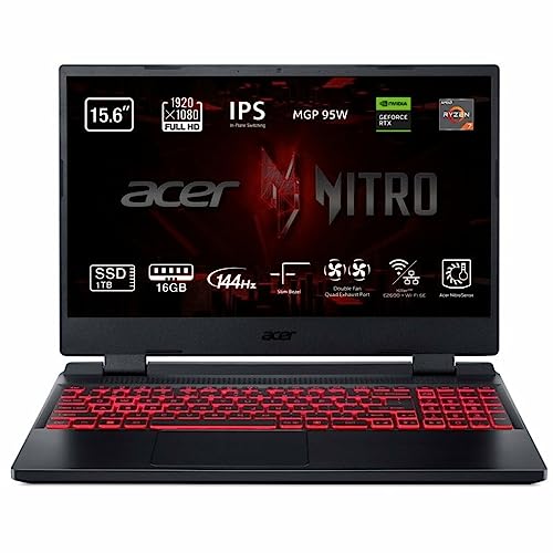 Acer Notebook Nitro 5 AN515-47-R6UV AMD Ryzen 7 7735HS... - High-Tech & Électronique Amazon Espagne à 962.58€