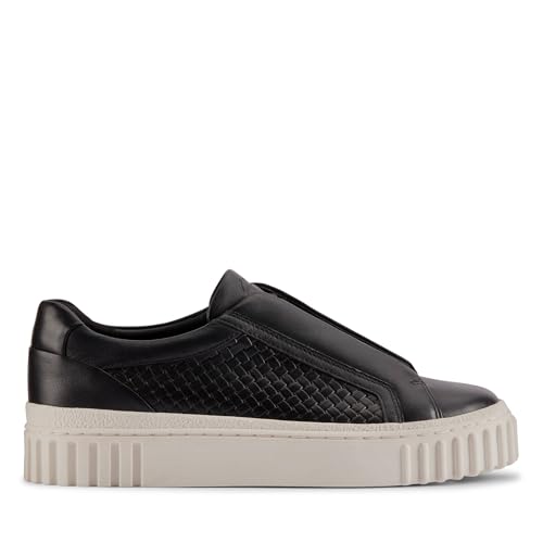 Clarks Mayhill Bay, Zapatillas Mujer, Black Leather, 41.5 EU en promo à 60,42€ (-50%) sur Amazon FR