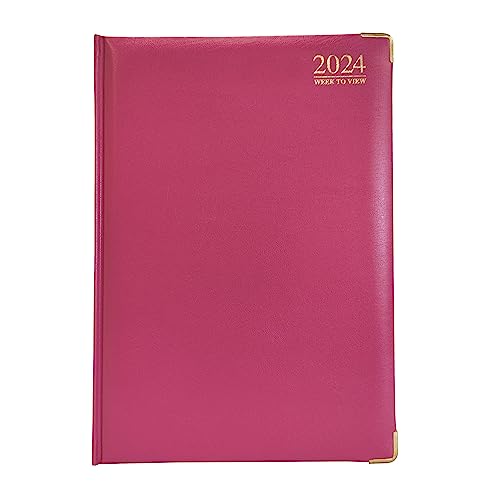 G4GADGET G4 2024 rosa A4 Wochenansicht, fester Einband, 80... - Bon plan à 4.30€