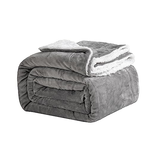 Good Nite Bed Throw Blanket 130x150cm Sherpa Flannel... - Maison & Cuisine en promo à 9.68€