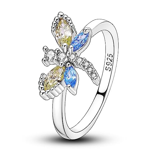 Hapour 925 Anillos de Plata de Ley para Mujeres Circonita... - Bijoux & Montres en promo à 5.99€