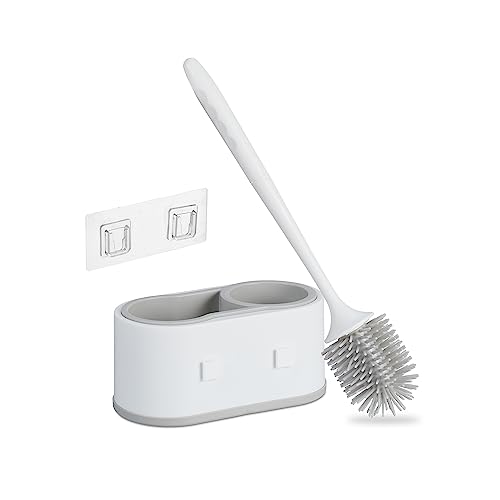 Relaxdays Toilet Brush with Wall Holder, Quick-Drying... - Sports & Fitness en promo à 19.84€