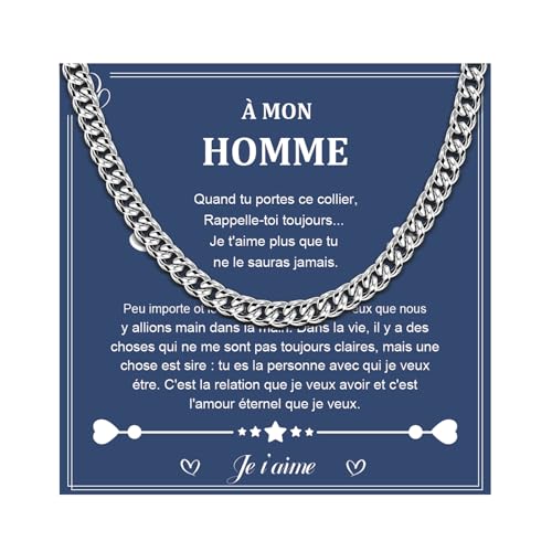 CheersLife Idee Regalo Uomo Regalo per Marito Acciaio... - Bijoux & Montres en promo à 4.99€