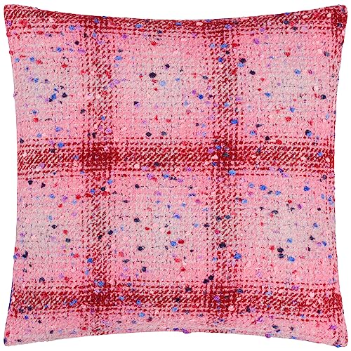 Heya Home Connie Check Coussin Garni en Polyester... - Maison & Cuisine Amazon France à 20.45€