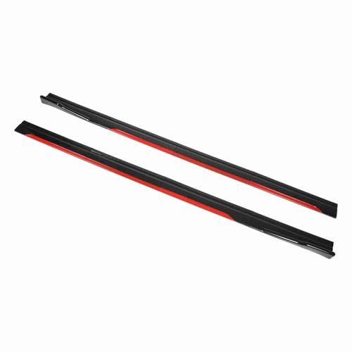 8PCS Car Side Jupe, Styling Bright Black Red Trim Splitters... - Auto & Moto Amazon France à 59.74€