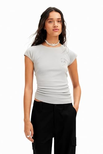 Desigual TS_YOSANO, 2042 Gris Vigore Claro, S, Negro, S - Amazon Espagne à 16.25€