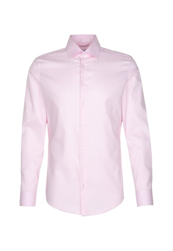 Seidensticker Camisa Ajustada de Manga Larga, Rosa, 42 para... - Bon plan à 19.16€