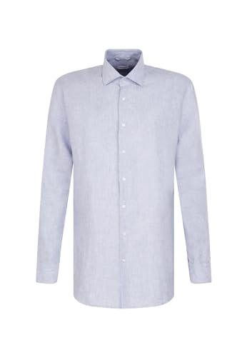 Seidensticker Camisa de Manga Larga de Corte Regular, Azul... - Mode & Vêtements en promo à 48.87€