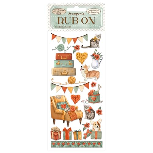 Stamperia - RUB-ON CM 10,16 x 21,6 - ALL AROUND CHRISTMAS... - Loisirs Créatifs Amazon France à 3.38€