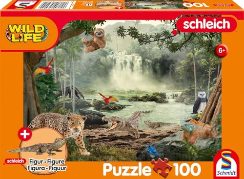 Schmidt Spiele 56467 Wild Life, in The Rainforest, 100... - Jouets & Jeux en promo à 6.20€