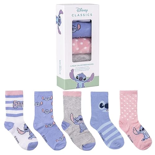 Lot de Chaussettes Stitch - Couleur Bleue, Rose et Blanche... - Mode & Vêtements Amazon France à 11.99€