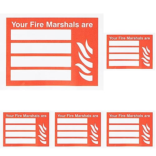 Seco Your Fire Marshals are & Fire Sign, 200mm x 150mm... - Amazon Royaume-Uni à 11.95€