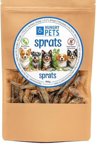 Premium Sprats, Fish Treat for Dog & Cats, 100g - Animalerie Amazon Royaume-Uni à 5.03€