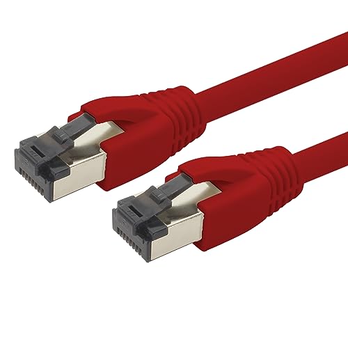 1aTTack.de 1 m Câble réseau Cat 8 Câble CAT8 rouge - 1... - Tech & Electronics Amazon France à 6.95€