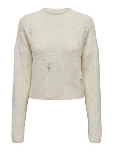 ONLY Female Knitted Jumper, Birch, S - Bon plan à 8.41€