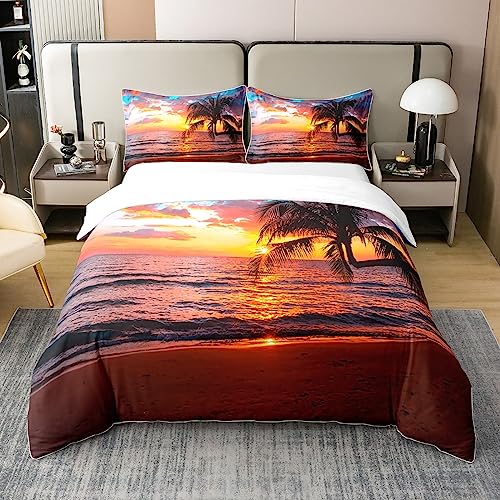 Palme 100% Cotone Copripiumino 155x220 Oceano Spiaggia... - High-Tech & Électronique Amazon Italie à 34.86€