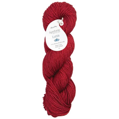 Luna Symfonie Yarns di Knitpro ca. 182 m/ 100 g Ruby - Loisirs Créatifs Amazon Italie à 8.41€