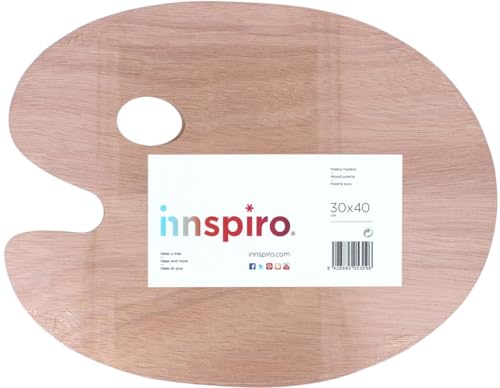 Oval Wooden Palette 30x40 cm. - Loisirs Créatifs en promo à 2.64€