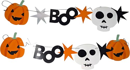 Halloween Bunting Banner – 2 Metres | Pumpkin & Skull... - Maison & Cuisine Amazon Royaume-Uni à 1.99€