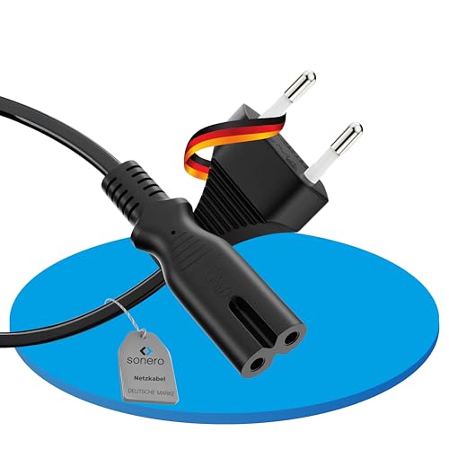 Netzkabel - Euro Stecker gerade auf IEC Buchse (C7) gerade.... - Sports & Fitness Amazon Allemagne à 7.85€