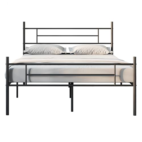 Novilla 30.5cm Metal Bed Frame with Headboard and... - Maison & Cuisine en promo à 41.90€