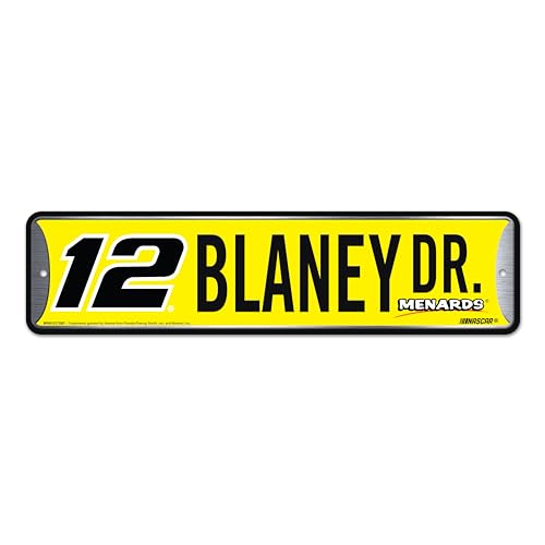 Rico Industries NASCAR Racing Ryan Blaney Plaque de rue en... - Maison & Cuisine Amazon France à 12.34€
