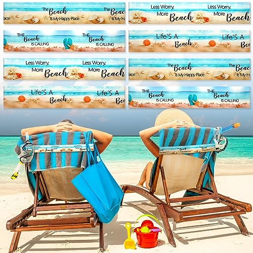 Boao 8 Pack Towel Bands for Chairs - Cruise Towel Clips for... - Sports & Fitness Amazon UK à 6.90€