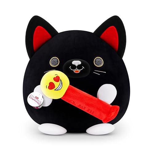 Snackles Chat Noir PEZ de ZURU – Peluche Snackle 35 cm avec... - Jouets & Jeux Amazon France à 9.71€