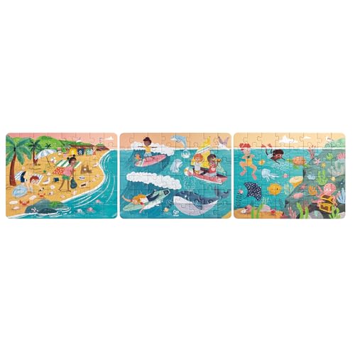 Hape Puzzle des Amis de l'océan Storytelling 3 en 1 - Jouets & Jeux Amazon France à 17.75€