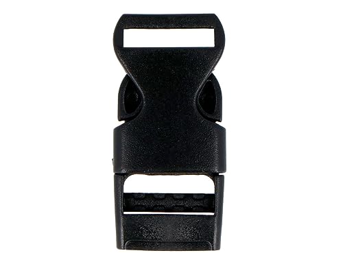 VELOX Black plastic buckle 15.8 mm. 5u. - Loisirs Créatifs en promo à 2.24€
