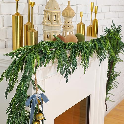 4 guirnaldas de Navidad de Pino Norfolk, Guirnalda... - Amazon Espagne à 79.68€