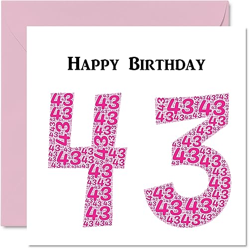 Divertidas tarjetas de cumpleaños número 43 para mujer... - Vente Flash Amazon -62%