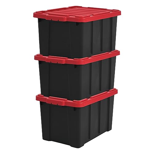 Iris Ohyama, Garage Storage Boxes, Plastic Storage Box with... - Maison & Cuisine Amazon Royaume-Uni à 49.99€