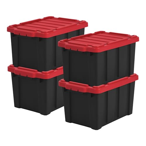 Iris Ohyama, Garage Storage Boxes, Plastic Storage Box with... - Maison & Cuisine Amazon Royaume-Uni à 31.34€