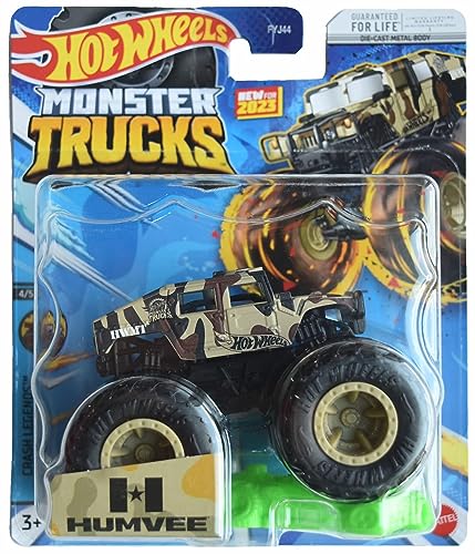 Hot Wheels Monster Trucks Humvee, Crash Legends 4/5 2023... - Jouets & Jeux Amazon France à 17.99€