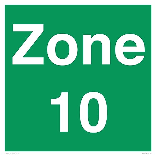 Señal Zona 10 – 400 x 400 mm – S40 - Fournitures Bureau en promo à 20.06€