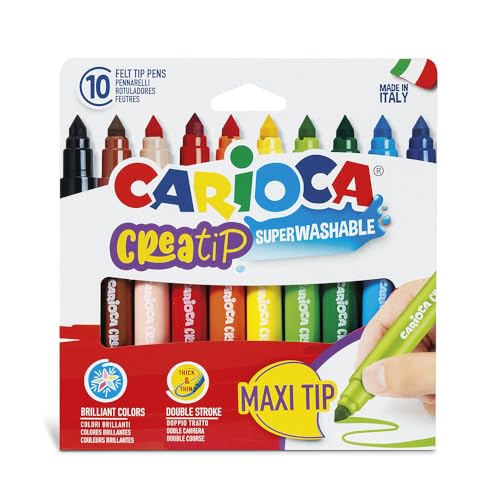 Carioca Creatip Maxi Scat. 10 pièces - Jouets & Jeux Amazon France à 5.39€