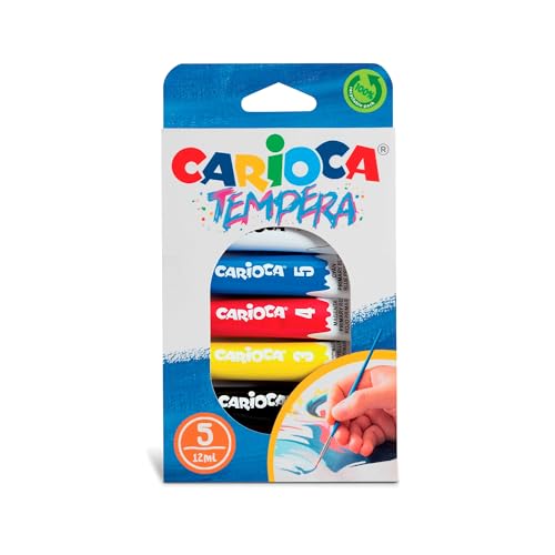 Carioca Tempera - Confezione da 12 Tempera in Tubetti di... - Loisirs Créatifs Amazon Italie à 2.35€